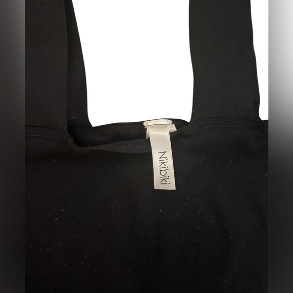 Nikibiki Black Seamless Square Tank Top OS - Picture 3 of 7